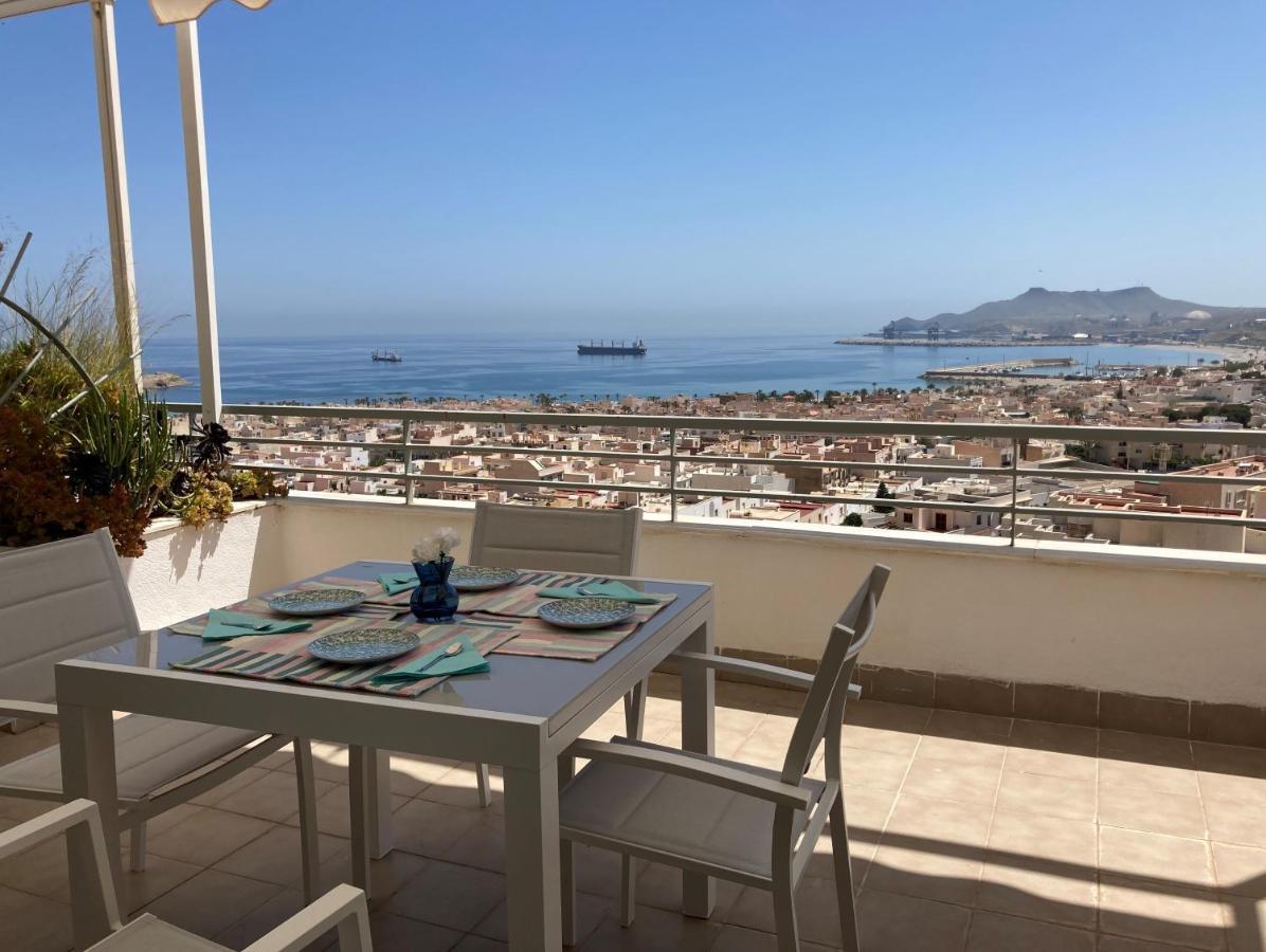 Atico Con Espectaculares Vistas Al Mar Apartment Carboneras Bagian luar foto